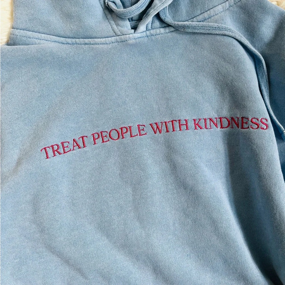 Official Harry Styles Treat People With Kindness Embroidered Hoodie Size Small - Picture 2 of 9